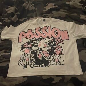 Passion Kids Graphic Tee - White and Pink